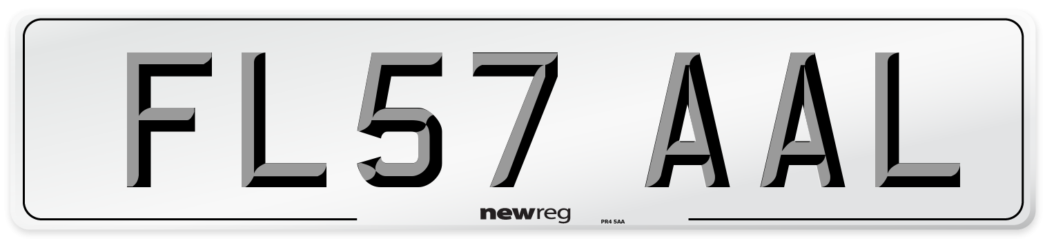 FL57 AAL Number Plate from New Reg